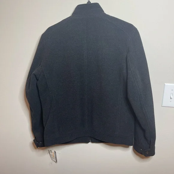 Michael Kors Charcoal Mens Wool Bomber Size S - Picture 4 of 4